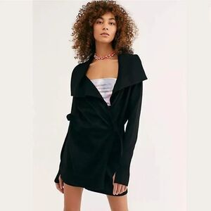 NICHOLAS K UNDYED ALPACA LUXE WRAP SWEATER TUNIC